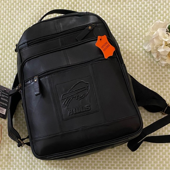 Other - 🏈Buffalo Bills Genuine Leather NFL Backpack